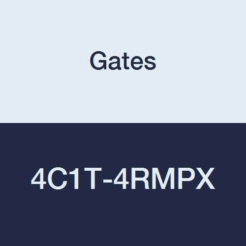 Gates 4C1T-4RMPX Field Attachable Type T for G1 Hose, 1 Wire, Male Pipe Swivel NPTF Without 30 Cone Seat, 1/4" ID