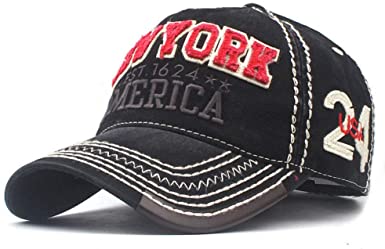 MINAKOLIFE Men Women Washed Cotton Vintage USA Flag Low Profile Summer Baseball Cap Hat