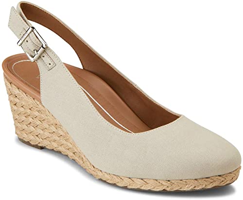 Vionic Women's Aruba Coralina Slingback Wedge - Espadrille Wedges with Concealed Orthotic Arch Support