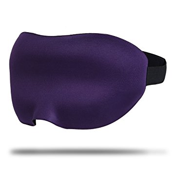 Uarter Sleep Mask Comfortable 3D Contoured Eye Mask for Insomnia Meditation and Relaxing Purple