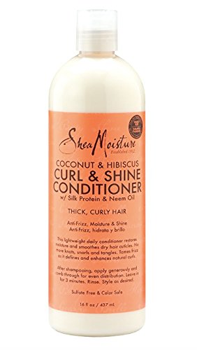 SheaMoisture Coconut & Hibiscus Curl & Shine Conditioner, 16 Ounce