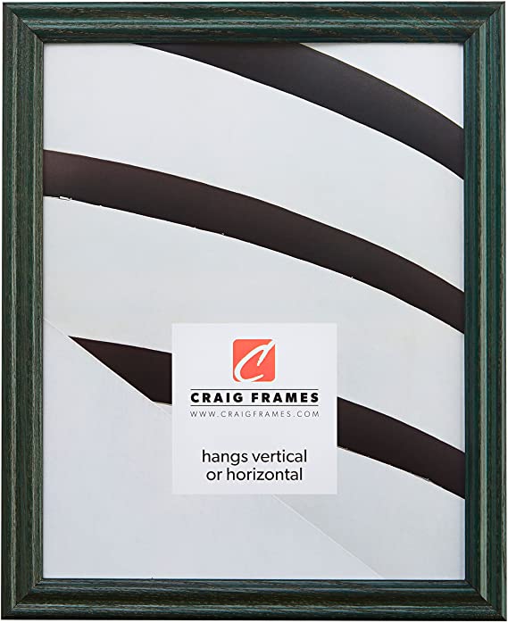 Craig Frames 200ASHGR 24 by 36-Inch Picture Frame, Wood Grain Finish, 0.75-Inch Wide, Green