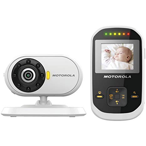 Motorola MBP18 Digital Wireless Video Baby Monitor with 1.8-Inch Color LCD Screen, 2.4 GHz FHSS, and Infrared Night Vision (Discontinued by Manufacturer)