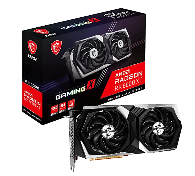 MSI Radeon RX 6600 XT Gaming X 8G I 8 GB GDDR6 128-bit Gaming Graphic Card (V502-003R), pci_e_x16