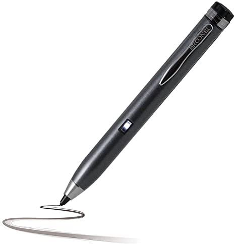 Broonel Grey Fine Point Digital Active Stylus Pen Compatible with The Dell Latitude 5300 2-in-1 Chromebook 13"