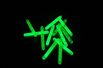 1.5" inch Green Mini Glow Sticks- 24 pack