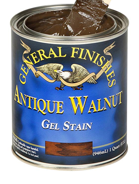 General Finishes AP Oil Base Gel Stain, 1 Pint, Antique Walnut