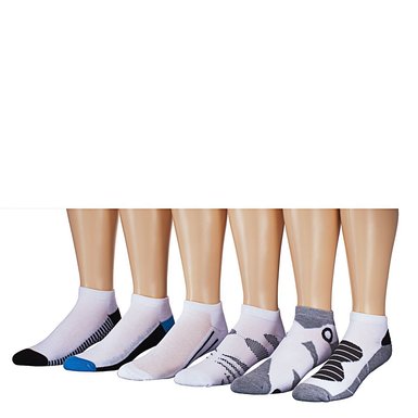 James Fiallo Mens 12-pack Low Cut Athletic Socks, Fits shoe 6-12, 2892-12