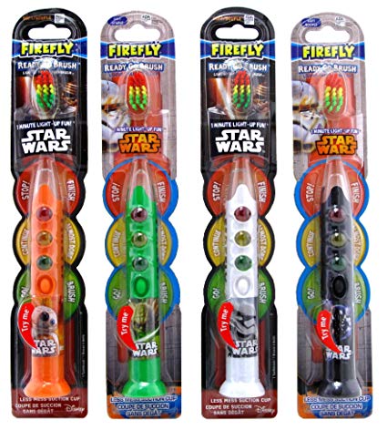 Firefly Toothbrush Star Wars Ready 1-Min Timer (Asst Figure) (2 Pack)