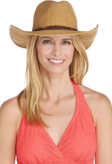 Coolibar UPF 50  Women's Cowgirl Hat - Sun Protective