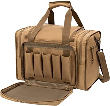 AUMTISC Pistol Range Bag Tactical Shooting Gun Range Bag with Penty of Room for Handguns Lightweight Durable