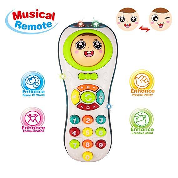 Jeacy Music Remote Control Toy for 12-36 Months Baby Girl Boy Kids -Best Baby Bithday