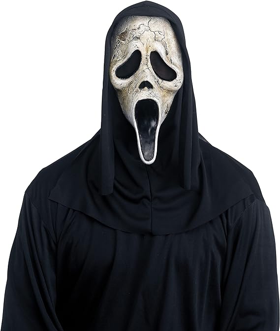 Fun World Officially Licensed Ghost Face Aged Mask Costume Accessory