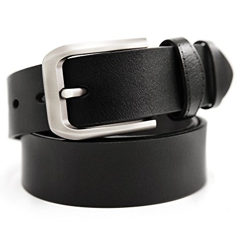 KeeCow Genuine Leather Belt Men,Great for Suits/Jeans/Casual and Formal Wear,Suits Up To 44inch Waist