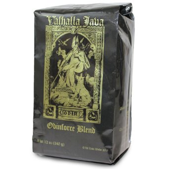 Valhalla Java Whole Bean by Death Wish Coffee Fair Trade Organic Coffee Beans 12 ounce Bag