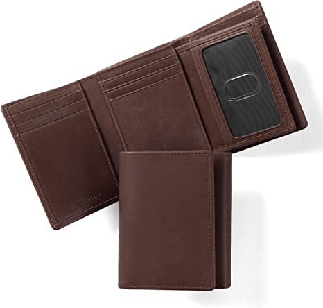 Leatherology Mahogany Trifold with Card Wallet