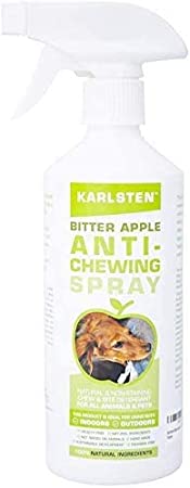 Karlsten Best Chew stop High Strength Anti Chew Bitter Apple Spray Deterrent for Dogs & Puppies - Alcohol Free - Most Powerful Bitter Deterrent