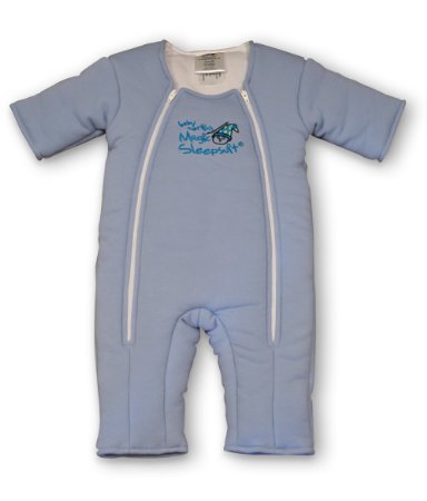 Baby Merlins Magic Sleepsuit Cotton-Blue-3-6 months