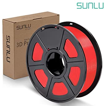 SUNLU PLA Plus Filament 1.75mm 3D Printer 3D Pens 1KG PLA  Filament  /- 0.02 mm, PLA  Red