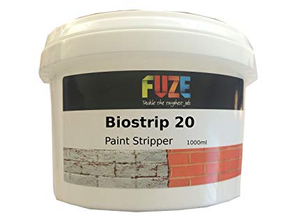 Biostrip 20 Paint Stripper 1 Litre from FUZE Products. Water Based Paint remover. effortlessly removes paint and varnish from Wood, Brick, Concrete, Metal, uPVC, Glass and More