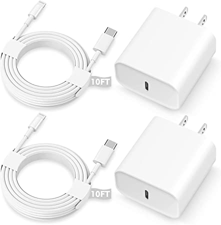 iPhone Charger 10FT,Super Fast Charger cargador Long Fast Charging Cable with 20W Rapid USB C Wall Charger Block for iPhone 14/13/12/11 Pro Max,14 Plus,Mini,Pro/XS/SE/XR/iPad