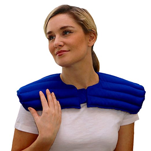 My Heating Pad- Upper Body Wrap – Soothing Heat Therapy – Shoulder & Upper Body Pain Relief (Blue)