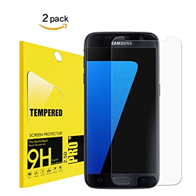 [2Pack] For Galaxy S7 Tempered Glass Screen Protector,Rapidest[Anti-Scratch][9H Hardness][Ultra-Clear] For Screen Protector for Samsung Galaxy S7