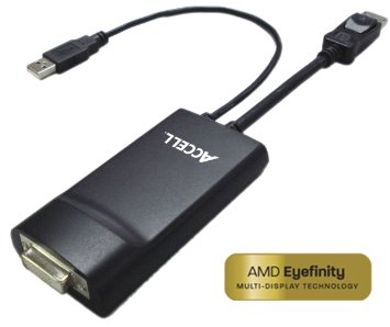 Accell B087B-002B UltraAV DisplayPort to DVI-D Dual-Link Adapter - Black