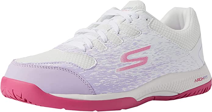 Skechers Women's Viper Court-Athletic Indoor Outdoor Pickleball Shoes with Arch Fit Support Sneakers