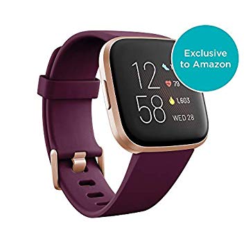 Fitbit Versa 2 Health & Fitness Smartwatch (Alexa Built-in) Bundle with TP-Link HS105 Smart Plug