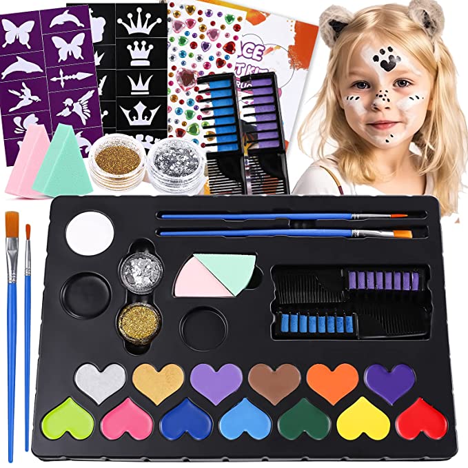 Fakespot  Face Painting Kit For Kids Quick Dry Fake Review