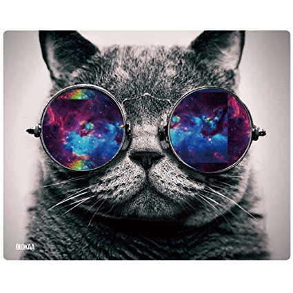 OLOKAA(TM)Brand Thick 5mm office&gaming Mouse Pad(9.86 × 7.88 × 0.25in)MOUSE PAD (Cat)