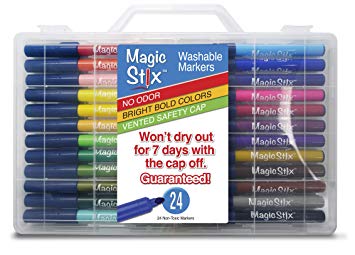 Magic Stix 24pk - Washable markers that won't dry out!
