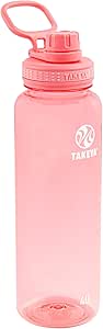 Takeya 40 oz Tritan Plastic Sport Water Bottle with Spout Lid, Premium Quality, BPA Free Food Grade Materials, Flutter Pink