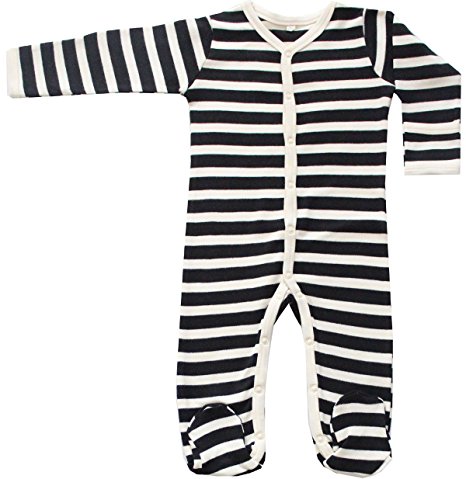 Organic Cotton Baby Clothes Sleewear Long Sleeve Footie GOTS Certified