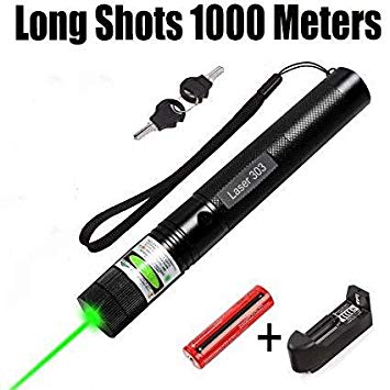 WORD GX Tactical Green Hunting Rifle Scope Sight Laser Pen, Demo Remote Pen Pointer Projector Travel Outdoor Flashlight, LED Interactive Baton Funny Laser Toy