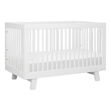 babyletto Hudson 3-in-1 Convertible Crib with Toddler Rail, White