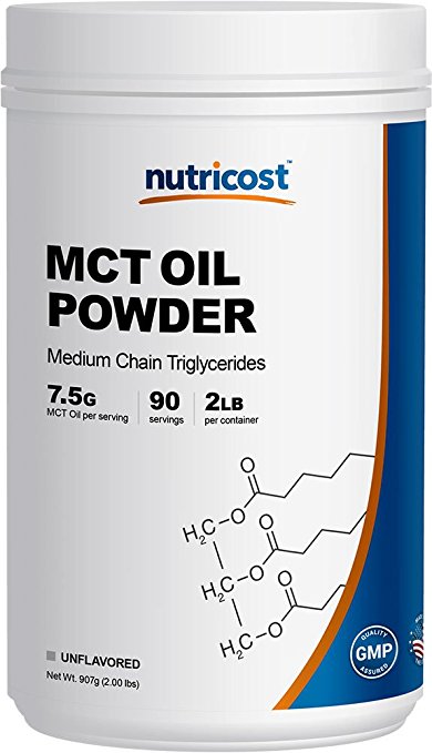 Nutricost MCT Oil Powder 2LBS (32oz) - Great For Ketosis and Ketogenic Diets