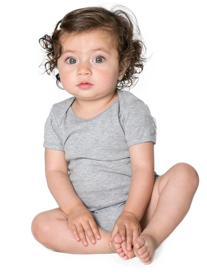 American Apparel Infant Rib Short Sleeve One-Piece