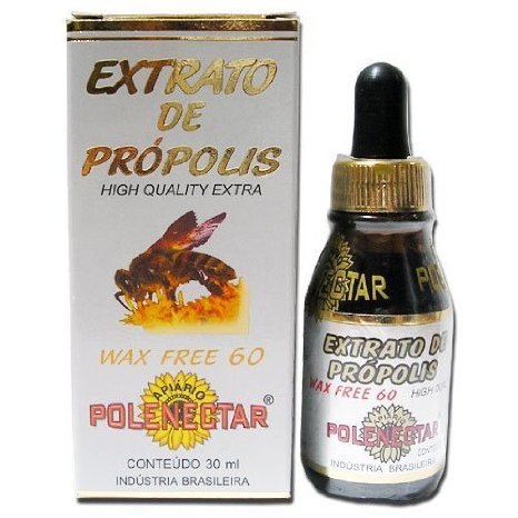 2 Pack of Polenectar Brazil Premium Bee Propolis Extract Wax Free 60 30ml