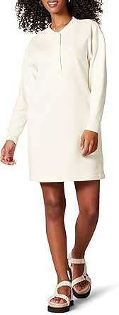 Amazon Essentials Womens Knit Henley Sweatshirt Dress