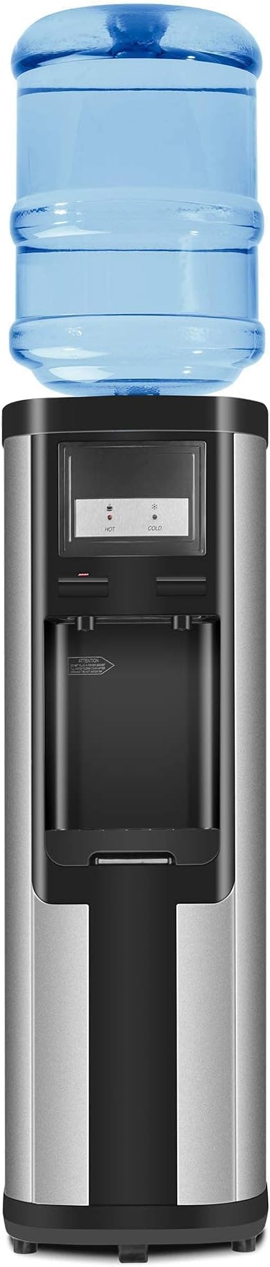 Water Cooler Dispenser for Top Loading 5 Gallon Water Cooler Dispensers,Perfect for Home Office School,Stainless Steel ETL Listed No Noise Quiet