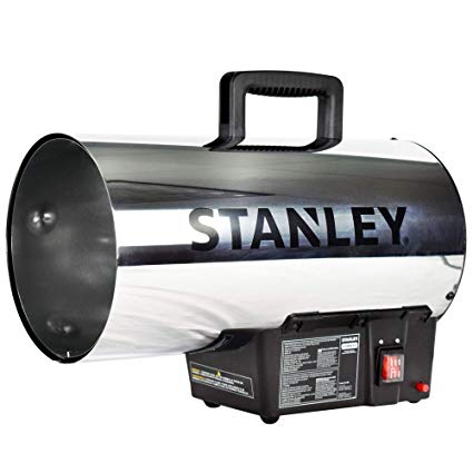 STANLEY ST-60HB2-GFA Gas Forced Air Heater 60,000 BTU Black, Silver