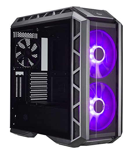 Cooler Master MasterCase H500P Computer Case "High Air Flow, RGB Lighting, Tempered Glass Side Panel" MCM-H500P-MGNN-S00