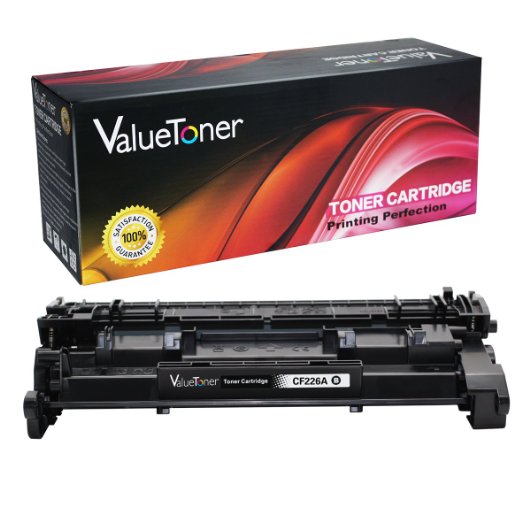 ValueToner Compatible Toner Cartridge Replacement for Hewlett Packard HP 26A (1 Black) CF226A Compatible With LaserJet Pro M402dn M402dw M402n MFP M426fdn M426fdw Laser Printer