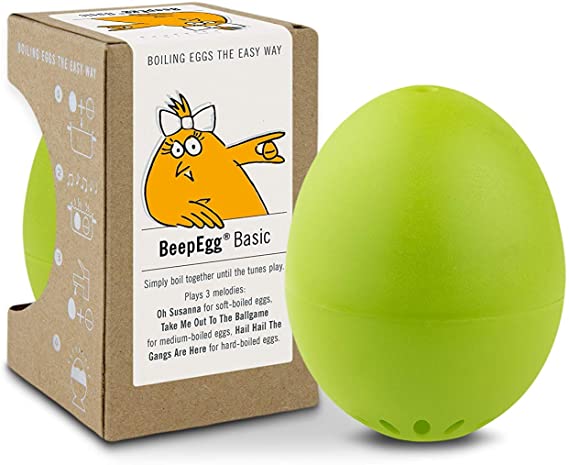 Brainstream A004564 BeepEgg Singing Floating Egg Timer, Green