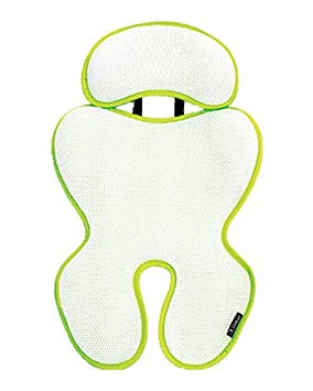 Manito Breath Royal Plus 3D Mesh Seat Pad/Cushion/Liner for Stroller and Car Seat - Green (7 Available Colors)