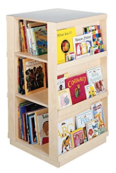Guidecraft 4-sided Library Book Shelf