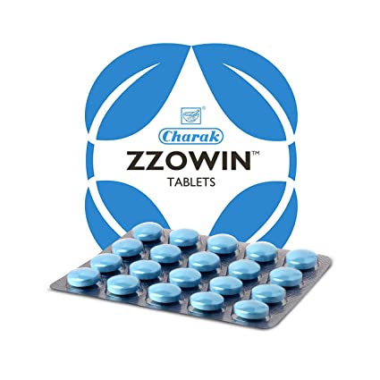 Charak Pharma Zzowin Tablet promotes Sound Sleep in sleep disturbance - 60 Tablets