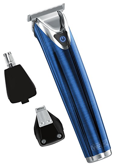 Wahl Clipper Corp. Wahl Blue Stainless Steel Lithium Ion Plus Rechargeable All In One Trimmer for Beard, 1.25 Pound